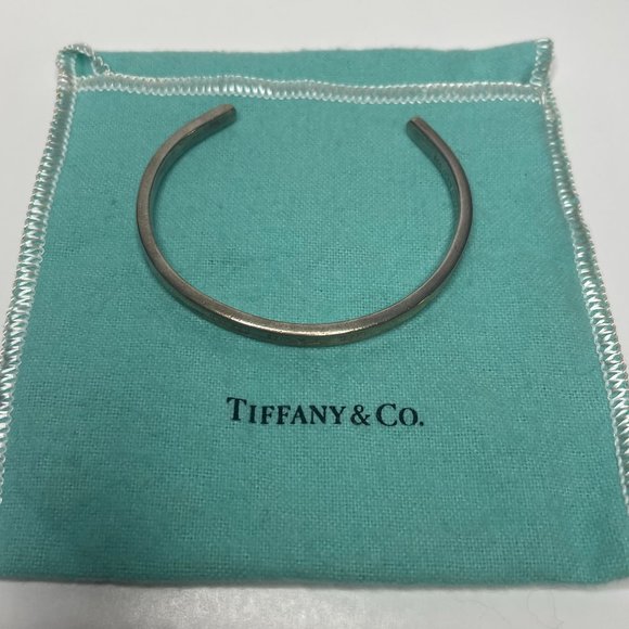 Authentic Tiffany & Co. Tiffany 1837™ Sterling Silver Narrow Cuff - Picture 7 of 7